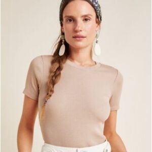 Anthropologie Stateside Layering Tee Cedar